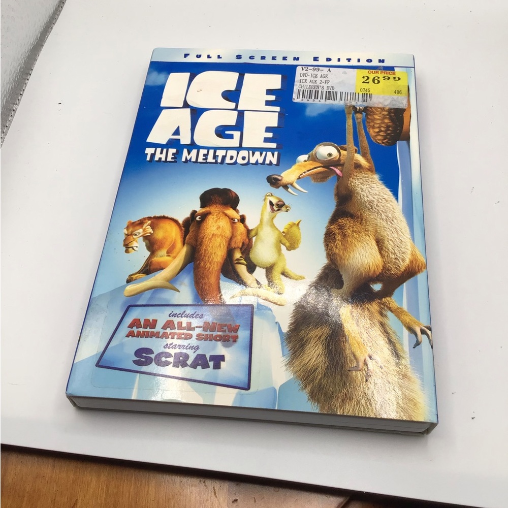 Kids dvd movie Ice Age The Meltdown Movie